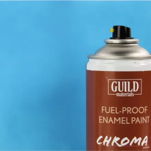 Guild Materials Matt Enamel Fuel-Proof Paint Chroma Light Blue (400ml Aerosol)