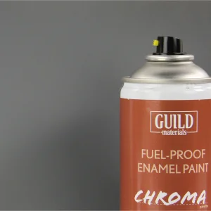 Guild Materials Matt Enamel Fuel-Proof Paint Chroma Dark Grey (400ml Aerosol)