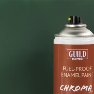Guild Materials Matt Enamel Fuel-Proof Paint Chroma Dark Green (400ml Aerosol)