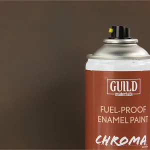 Guild Materials Enamel Fuel-Proof Paint Chroma PC10 Dirty Brown (400ml Aerosol)