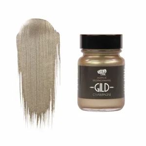 Guild Lane GILD Acrylic Gilding Enamel Paint, Champagne (30ml Jar)
