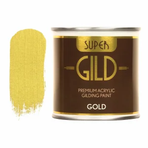Guild Lane GILD Acrylic Gilding Enamel Paint, Gold (250ml Tin)