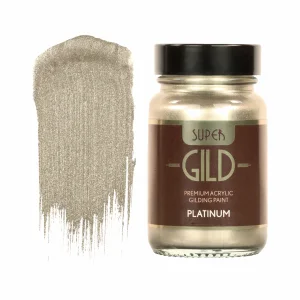 Guild Lane Super GILD Acrylic Gilding Enamel Paint, Platinum (60ml)