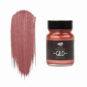 Guild Lane GILD Acrylic Gilding Enamel Paint, Rose Gold (30ml Jar)