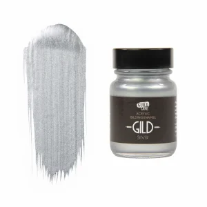 Guild Lane GILD Acrylic Gilding Enamel Paint, Silver (30ml Jar)
