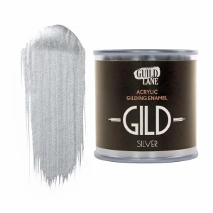 Guild Lane GILD Acrylic Gilding Enamel Paint, Silver (125ml Tin)