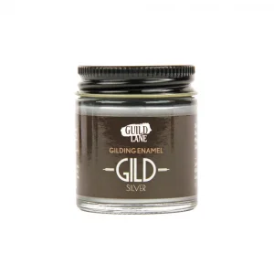 Guild Materials GILD Gilding Enamel Paint, Silver (30ml Jar) ** CLEARANCE **
