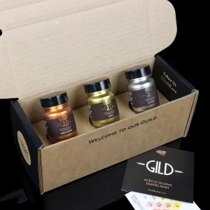 Guild Lane Super GILD Set, Gold, Platinum, Burnt Copper (3x 30ml)