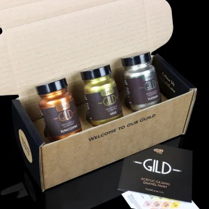 Guild Lane Super GILD Set, Gold, Platinum, Burnt Copper (3x 60ml)