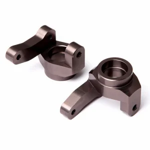 GMade Aluminium Zero Ackerman Knuckle Arm (Titanium Grey) (2)