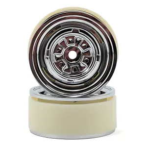 GMade 1.9 VR01 Beadlock Wheels (Chrome) (2)