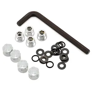 GMade 1.9 RH03 Wheel Hubs (Silver) (4)