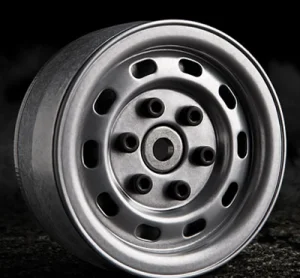 GMade 1.9 SR02 Beadlock Wheels (Semi Gloss Silver) (2)
