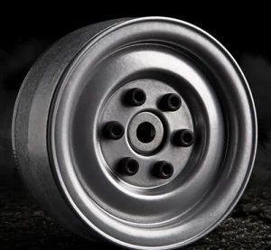 GMade 1.9 SR03 Beadlock Wheels (Semigloss Silver) (2)