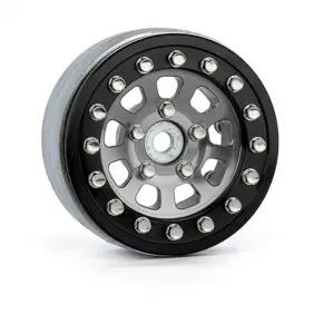 GMade 1.9 AR04 5-Lug Aluminium Beadlock Wheels (Silver) (2)