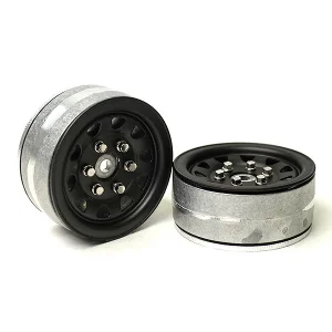 GMade 1.9 SR04 Beadlock Wheels (Matt Black) (2)