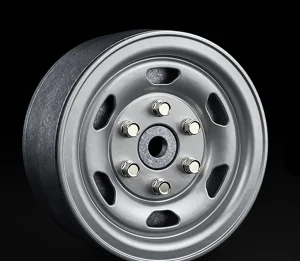 GMade 1.9 SR05 Beadlock Wheels (Semigloss Silver) (2)