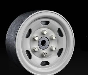 GMade 1.9 SR05 Beadlock Wheels (Gloss White) (2) ** CLEARANCE **