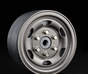 GMade 1.9 SR05 Beadlock Wheels (Uncoated Silver) (2)