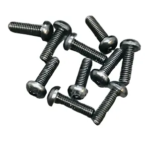 M3 x 10mm Button Head Alloy Screw - Black (10)