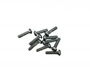 M3 x 12mm Button Head Alloy Screw - Black (10)