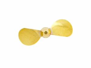 Brass Propeller (Classic) - 2 Blade - 30mm - M4 - LH