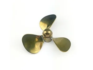 Brass Propeller (Classic) - 3 Blade - 40mm - M4 - LH