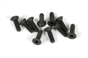 Axial M3x10mm Hex Socket Countersink Screws (Black) (10)