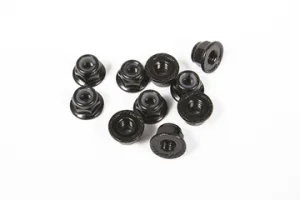 Axial M4 Serrated Nylon Lock Nut (Black) (10)