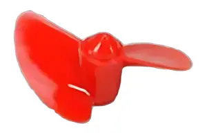2 Bladed 40mm Waterscrew Red Nylon M5 LH