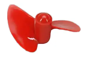 2 Bladed 45mm Waterscrew Red Nylon M5 LH