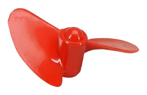 2 Bladed 50mm Waterscrew Red Nylon M5 LH