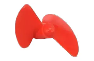 2 Bladed 52mm Waterscrew Red Nylon M5 LH