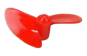 2 Bladed 55mm Waterscrew Red Nylon M5 LH