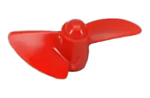 2 Bladed 45mm Waterscrew SR Red Nylon M5 LH
