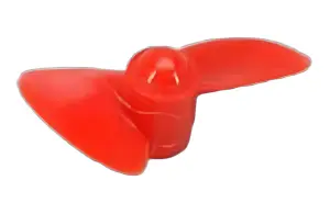 2 Bladed 40mm Waterscrew SR Red Nylon M4 LH