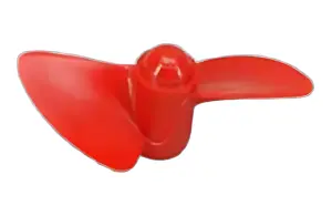 2 Bladed 45mm Waterscrew SR Red Nylon M4 LH