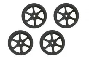 Hyper Mini ST 6-Spoke Wheel Set Black (4)