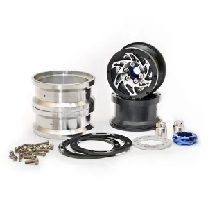 Hobao DC-1 CNC Aluminium. Beadlock 1.9 Wheels Black (2)