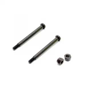 Hobao Hyper Ex10 New Rear Hub Hinge Pins M2.6X36.4 W/Nut (2)