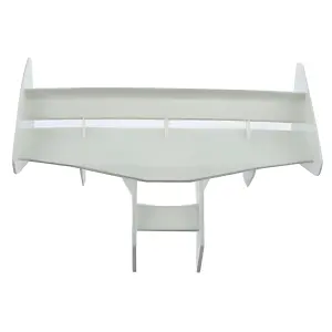 Hobao Hyper 9 1 Piece Rear Wing + Mount (Kit) (White)