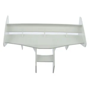 Hobao Hyper 9 1 Piece Rear Wing + Mount (Kit) (White)