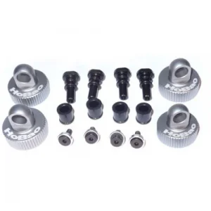 Hobao Hyper 9 Aluminium 1 Piece Shock Cap Set W/Hardware (4)
