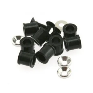 Hobao Hyper 9 Rubber Bushes + Aluminium. Washers For 1 Piece Caps