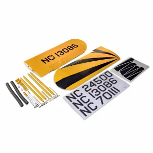 Clipped Wing Set with Struts and Hardware: J-3 Cub 10cc