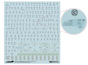 Tamiya 1/48 F-3 Door Decal Set A