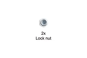 Tamiya 2 X 25mm Cap Screw W/Nut (2)