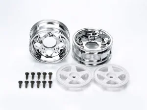 Tamiya 5-Spoke 2 Piece Wheels 2 Clr