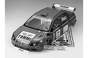 Tamiya 1:10 Lancer Evo VII WRC Clear 190m mBodyshell