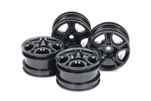 Tamiya C Shaped 10 Spoke Wheel Black X 4